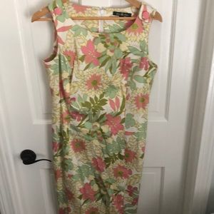 Brooks Brothers sleeveless summer cocktail dress
